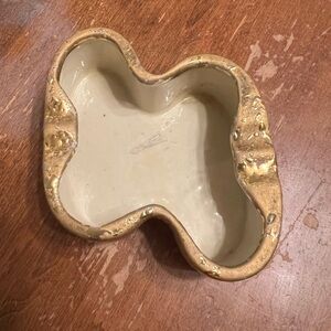 Decor Le Mieux 22kt Weeping Gold Ash Tray Collector Vintage